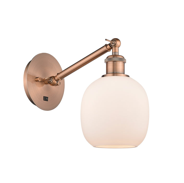 Innovations 317-1W-AC-G101-LED LED Wall Sconce, Antique Copper