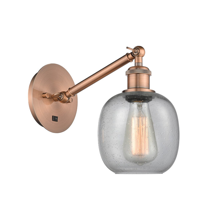 Innovations 317-1W-AC-G104-LED LED Wall Sconce, Antique Copper