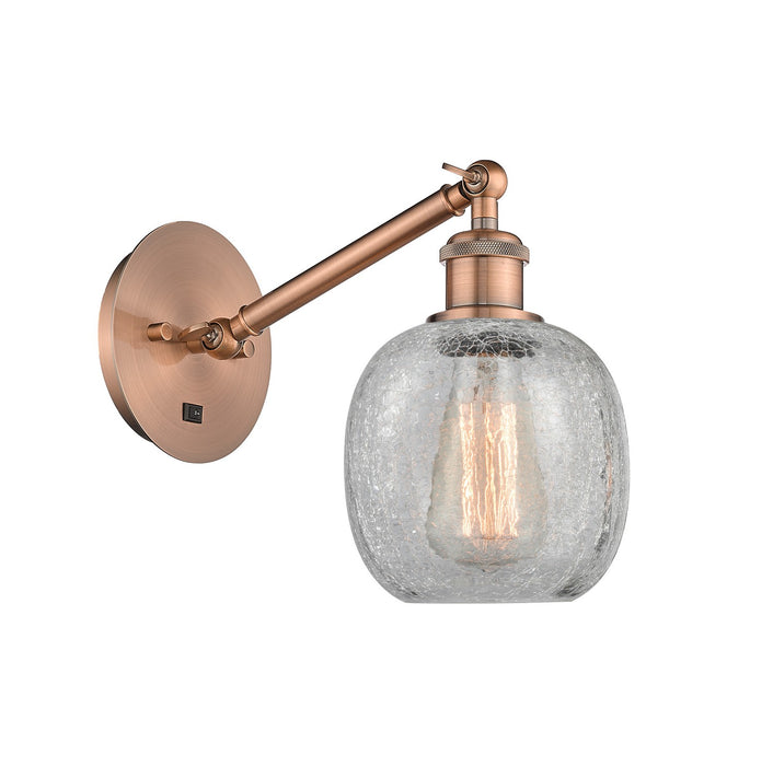 Innovations 317-1W-AC-G105 One Light Wall Sconce, Antique Copper