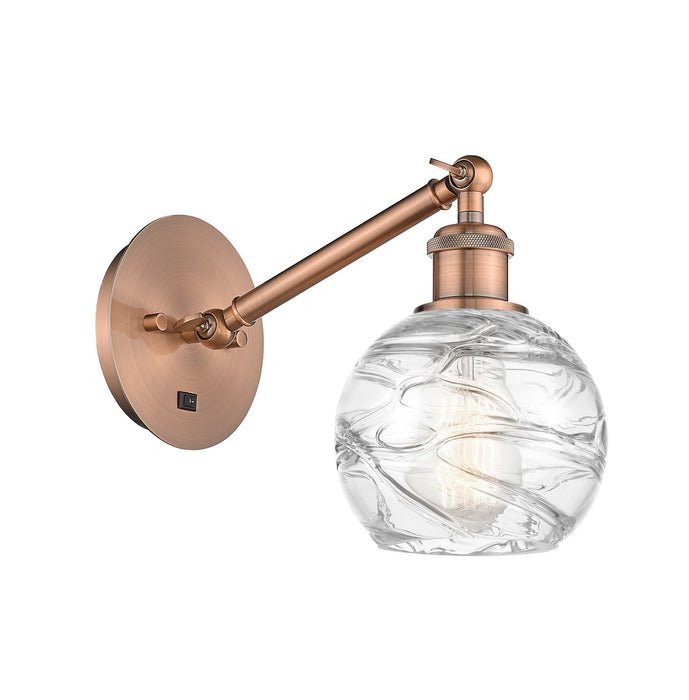Innovations 317-1W-AC-G1213-6-LED LED Wall Sconce, Antique Copper