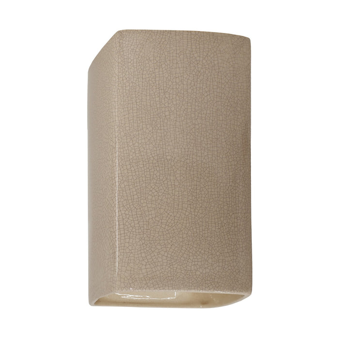 Justice Designs CER-0910W-CKS-LED1-1000 LED Lantern, Sienna Brown Crackle