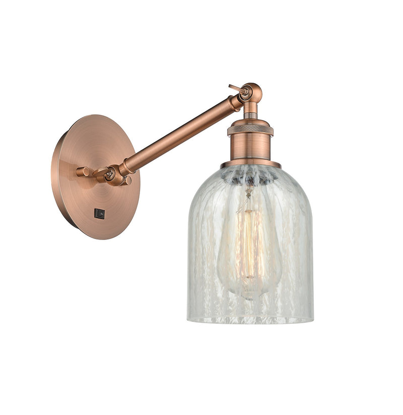 Innovations 317-1W-AC-G2511 One Light Wall Sconce, Antique Copper