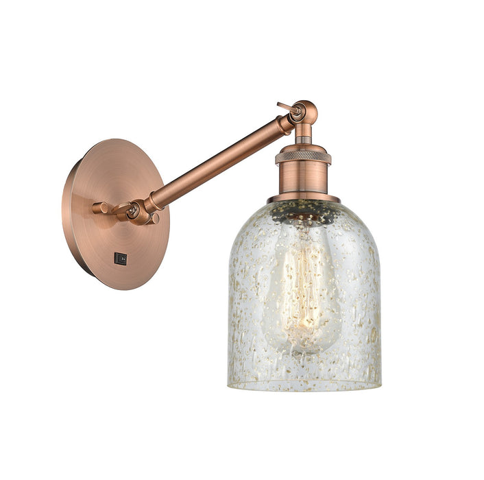 Innovations 317-1W-AC-G259 One Light Wall Sconce, Antique Copper