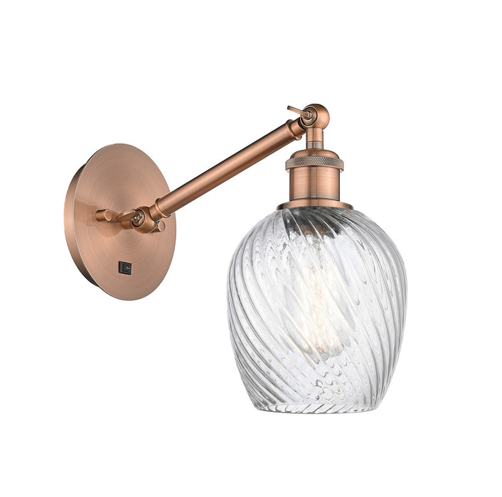 Innovations 317-1W-AC-G292 One Light Wall Sconce, Antique Copper