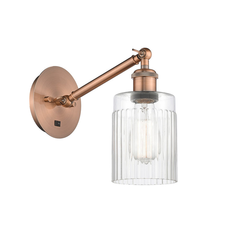 Innovations 317-1W-AC-G342 One Light Wall Sconce, Antique Copper