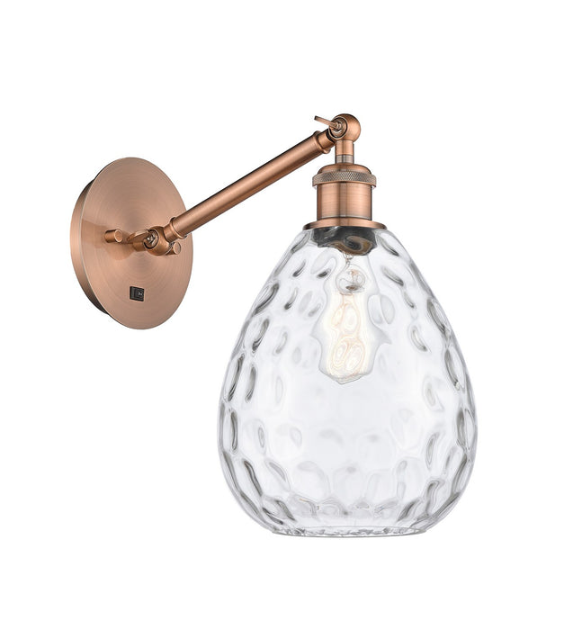 Innovations 317-1W-AC-G372 LED Wall Sconce, Antique Copper