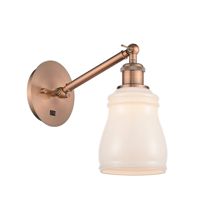 Innovations 317-1W-AC-G391 One Light Wall Sconce, Antique Copper