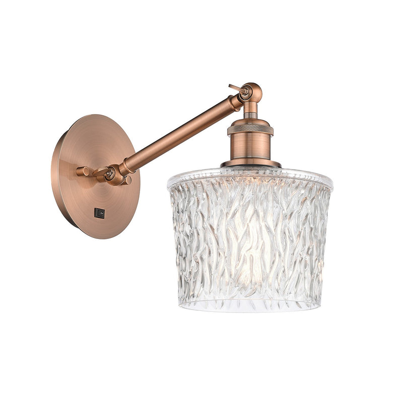 Innovations 317-1W-AC-G402 One Light Wall Sconce, Antique Copper