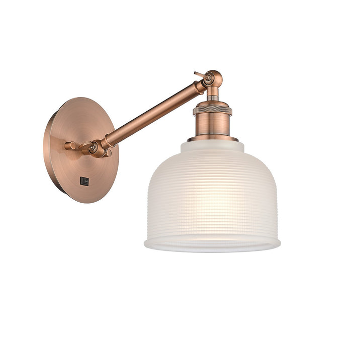 Innovations 317-1W-AC-G411-LED LED Wall Sconce, Antique Copper