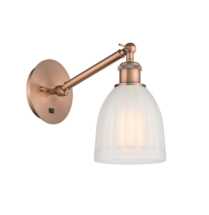 Innovations 317-1W-AC-G441 One Light Wall Sconce, Antique Copper