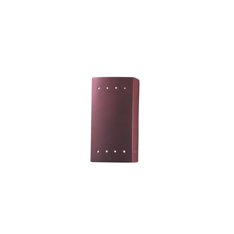 Justice Designs CER-0925W-TERA-LED1-1000 LED Lantern, Terra Cotta