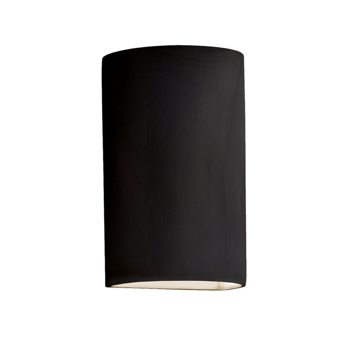 Justice Designs CER-0945-CRB-LED1-1000 LED Lantern, Carbon - Matte Black