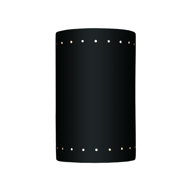 Justice Designs CER-1295W-CRB-LED1-1000 LED Lantern, Carbon - Matte Black