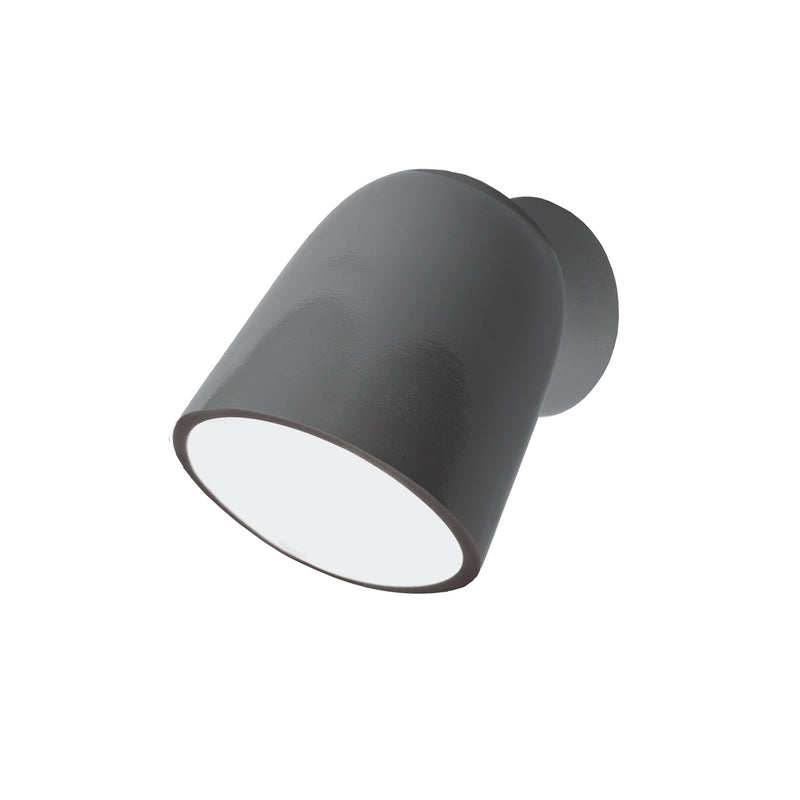 Justice Designs CER-3770W-GRY-LED1-700 LED Outdoor Wall Sconce, Gloss Grey