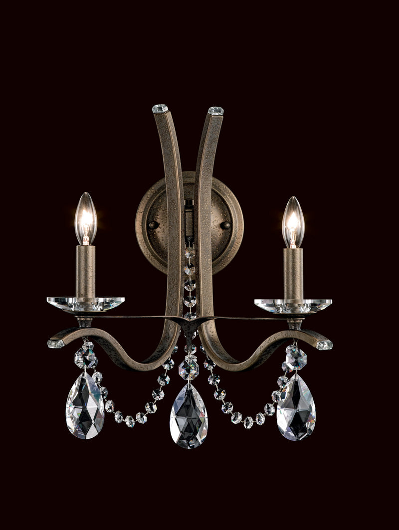 Schonbek VA8332N-23H Two Light Wall Sconce, Etruscan Gold