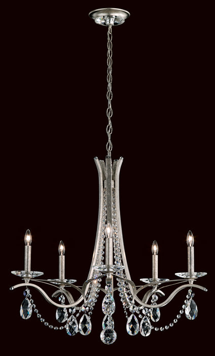 Schonbek VA8335N-48R Five Light Chandelier, Antique Silver