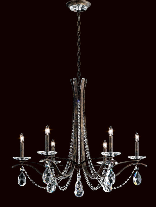 Schonbek VA8336N-51R Six Light Chandelier, Black