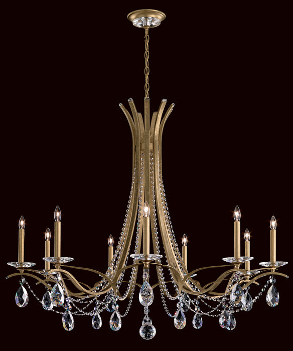 Schonbek VA8339N-51R Nine Light Chandelier, Black