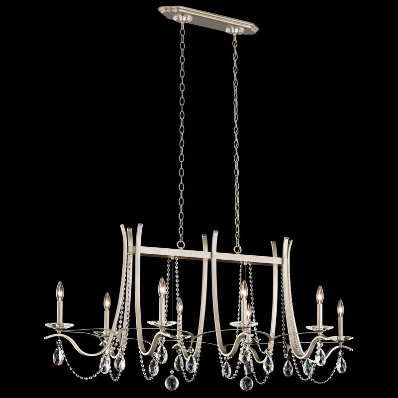 Schonbek VA8436N-59R Eight Light Chandelier, Ferro Black