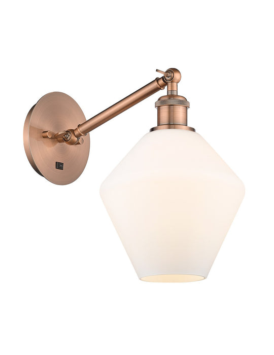 Innovations 317-1W-AC-G651-8-LED LED Wall Sconce, Antique Copper