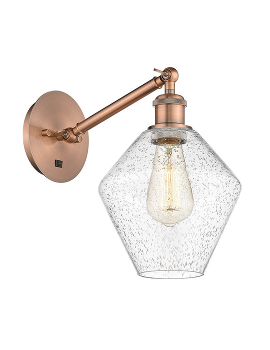 Innovations 317-1W-AC-G654-8-LED LED Wall Sconce, Antique Copper
