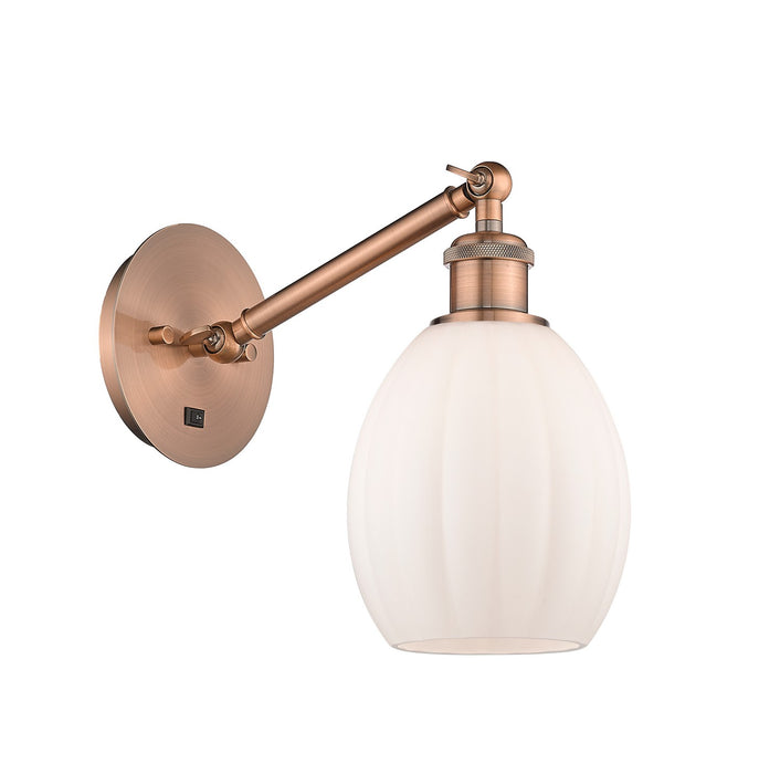 Innovations 317-1W-AC-G81 One Light Wall Sconce, Antique Copper