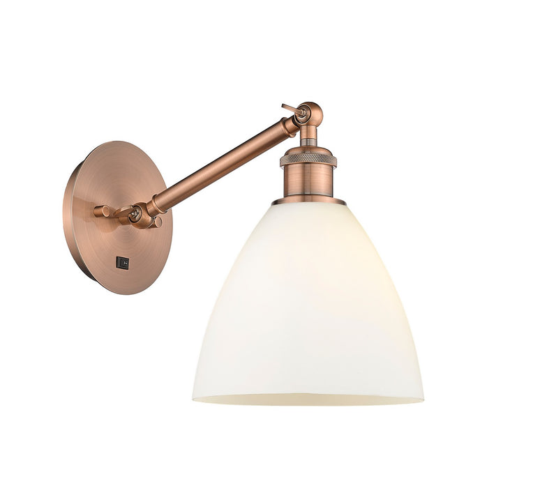 Innovations 317-1W-AC-GBD-751-LED LED Wall Sconce, Antique Copper