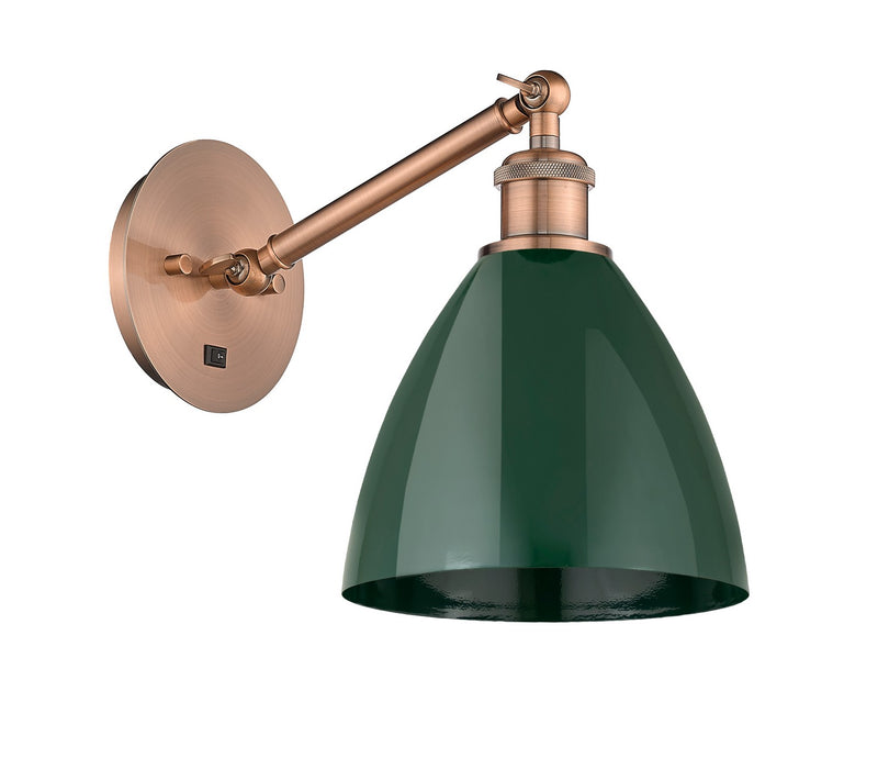 Innovations 317-1W-AC-MBD-75-GR One Light Wall Sconce, Antique Copper