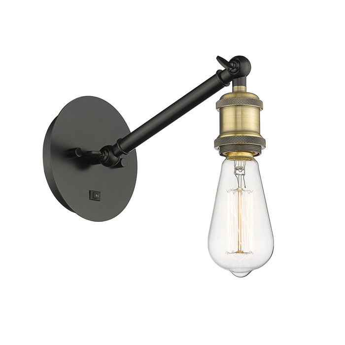 Innovations 317-1W-BAB One Light Wall Sconce, Black Antique Brass