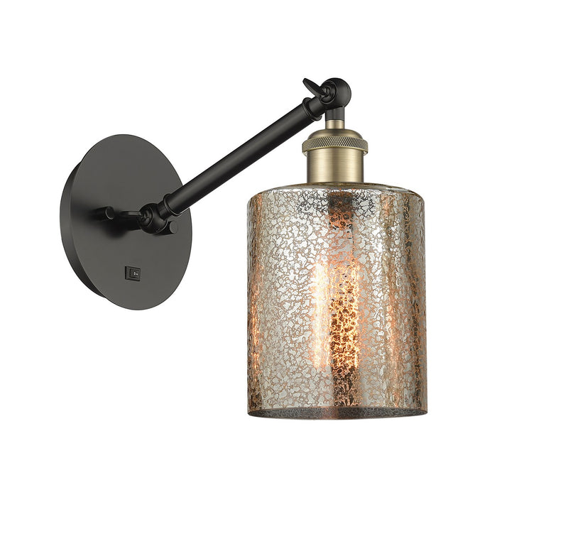 Innovations 317-1W-BAB-G116 One Light Wall Sconce, Black Antique Brass
