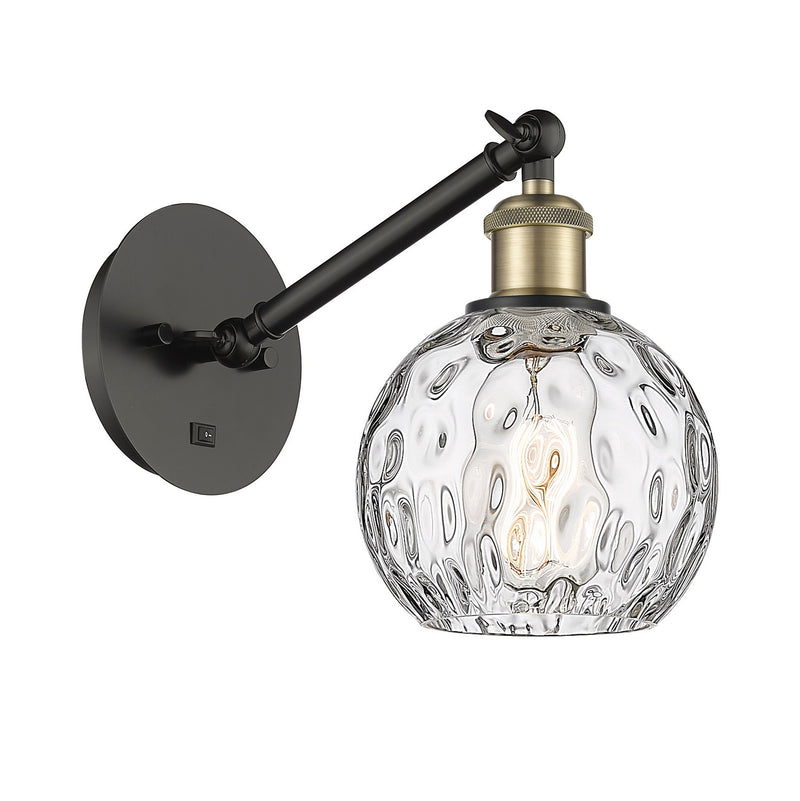 Innovations 317-1W-BAB-G1215-6 One Light Wall Sconce, Black Antique Brass
