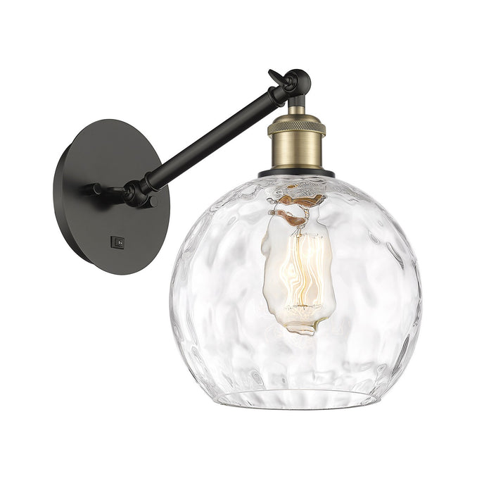 Innovations 317-1W-BAB-G1215-8 One Light Wall Sconce, Black Antique Brass