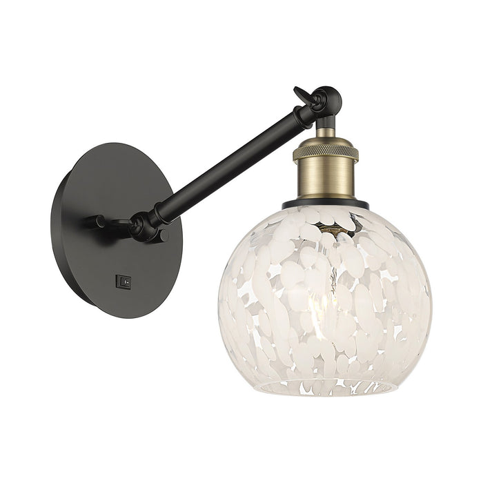 Innovations 317-1W-BAB-G1216-6WM LED Wall Sconce, Black Antique Brass