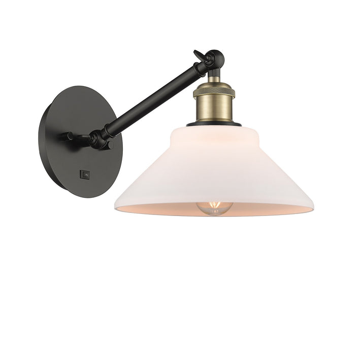 Innovations 317-1W-BAB-G131 One Light Wall Sconce, Black Antique Brass