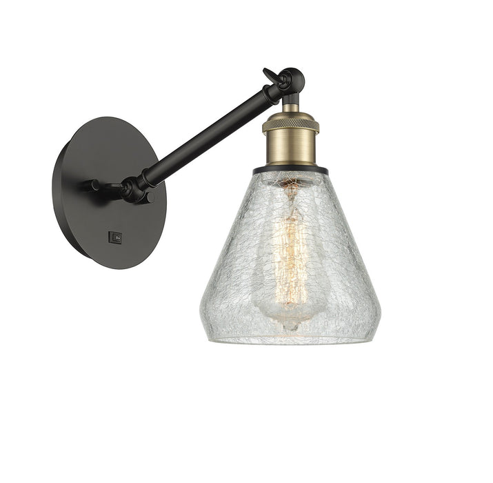 Innovations 317-1W-BAB-G275 One Light Wall Sconce, Black Antique Brass