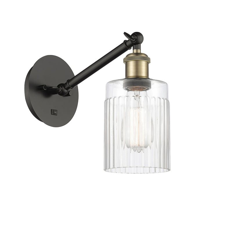 Innovations 317-1W-BAB-G342 One Light Wall Sconce, Black Antique Brass