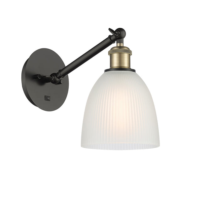 Innovations 317-1W-BAB-G381 One Light Wall Sconce, Black Antique Brass