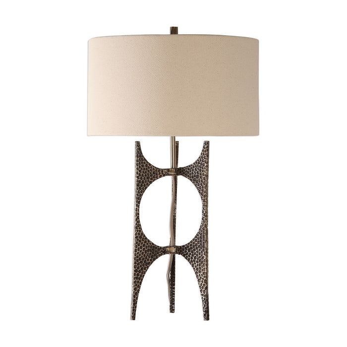 Uttermost 27864 One Light Table Lamp, Antique Golden Bronze