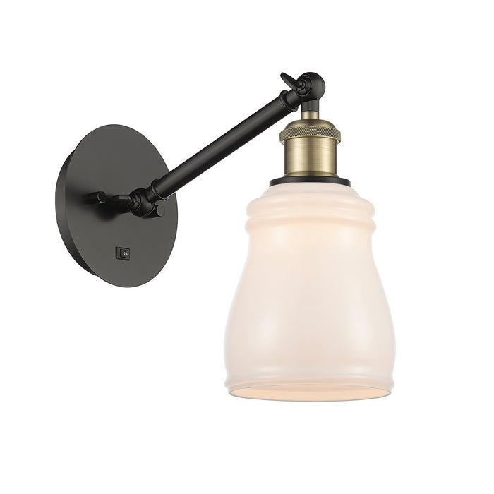 Innovations 317-1W-BAB-G391 One Light Wall Sconce, Black Antique Brass