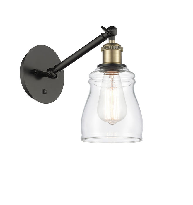 Innovations 317-1W-BAB-G392 One Light Wall Sconce, Black Antique Brass