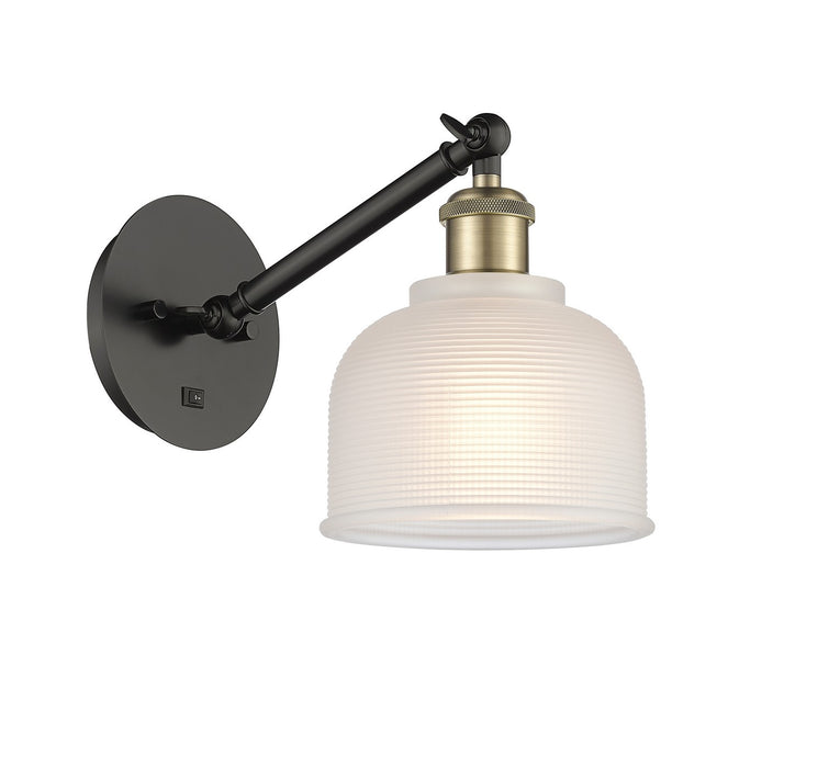 Innovations 317-1W-BAB-G411 One Light Wall Sconce, Black Antique Brass