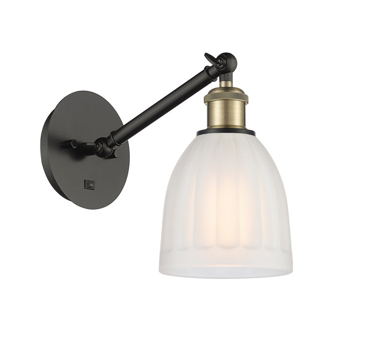 Innovations 317-1W-BAB-G441 One Light Wall Sconce, Black Antique Brass