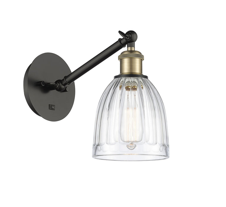 Innovations 317-1W-BAB-G442 One Light Wall Sconce, Black Antique Brass