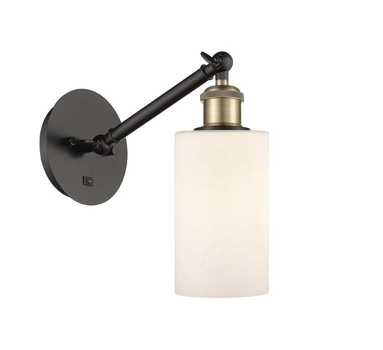 Innovations 317-1W-BAB-G801 One Light Wall Sconce, Black Antique Brass