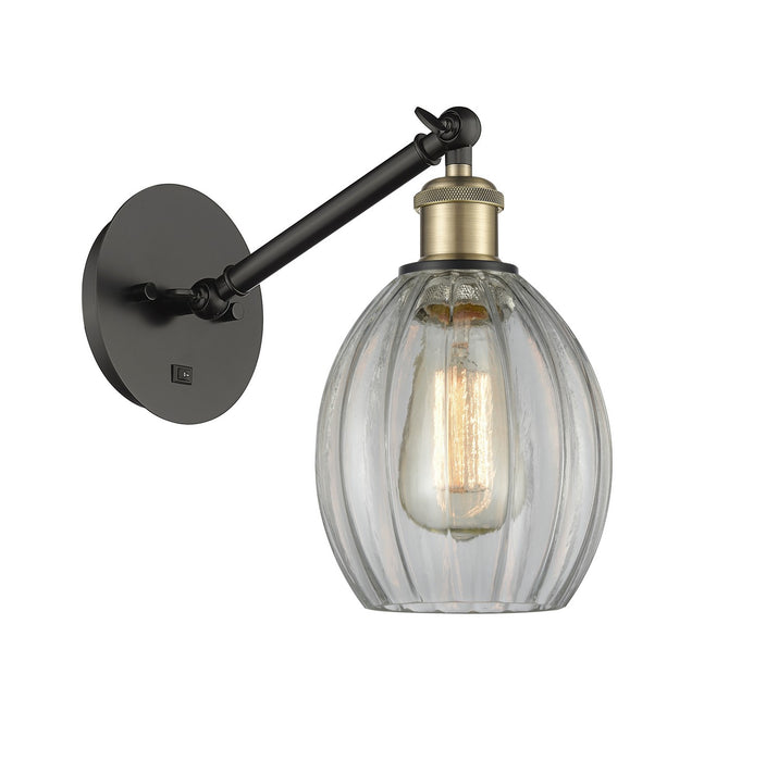 Innovations 317-1W-BAB-G82 One Light Wall Sconce, Black Antique Brass