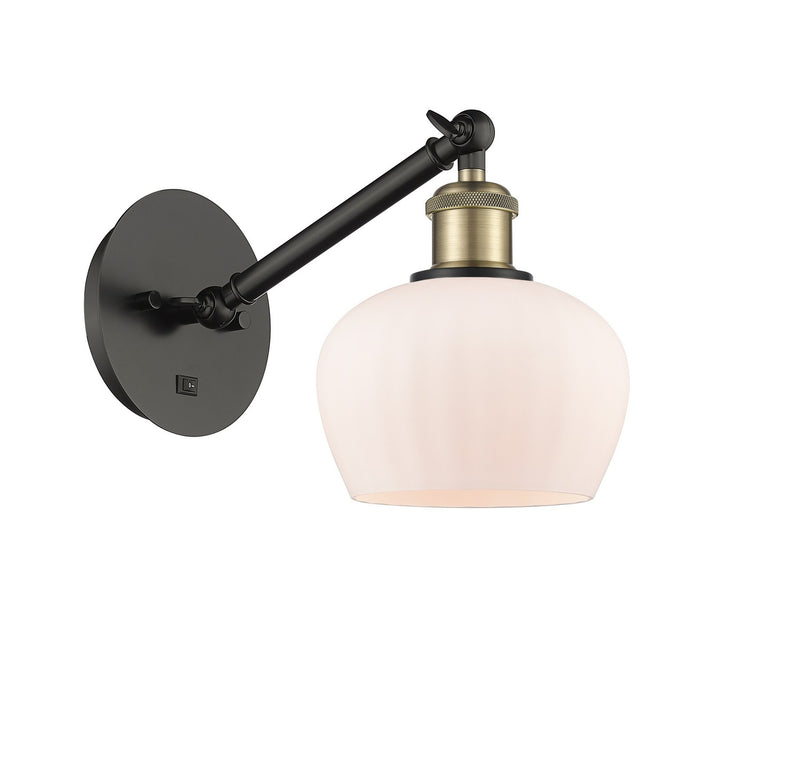 Innovations 317-1W-BAB-G91 One Light Wall Sconce, Black Antique Brass