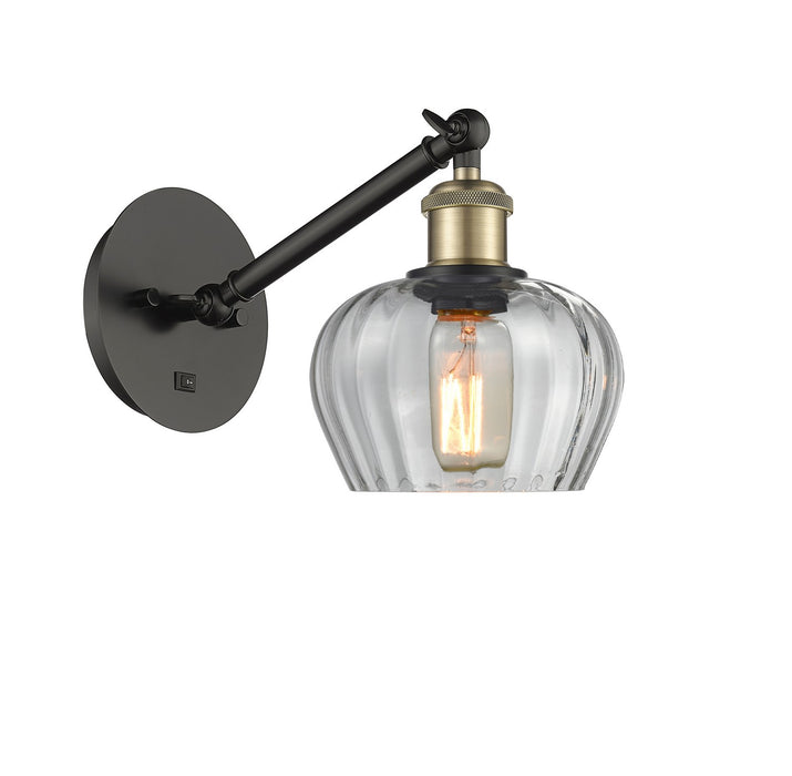 Innovations 317-1W-BAB-G92 One Light Wall Sconce, Black Antique Brass