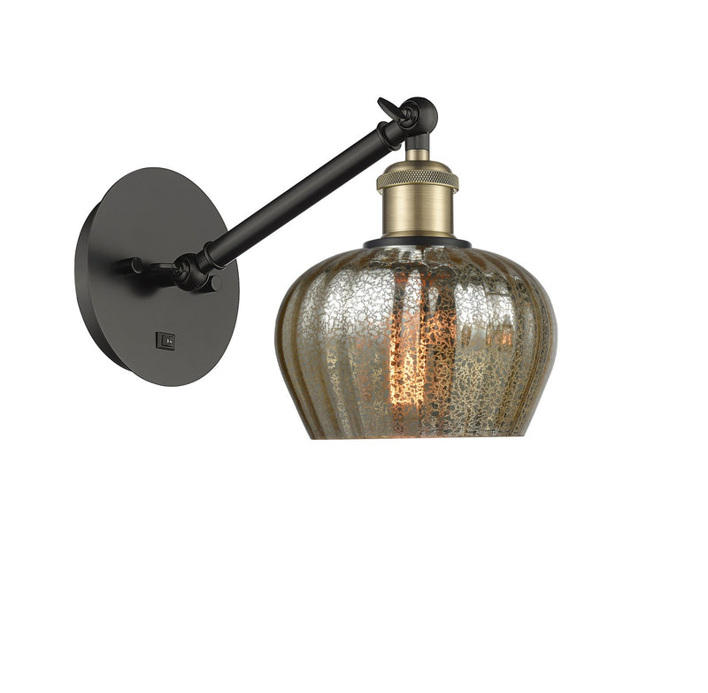 Innovations 317-1W-BAB-G96 One Light Wall Sconce, Black Antique Brass