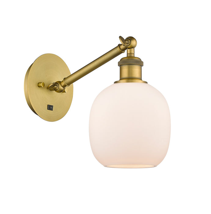 Innovations 317-1W-BB-G101 One Light Wall Sconce, Brushed Brass