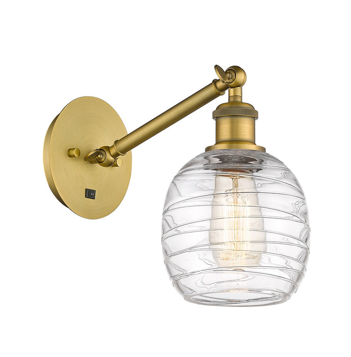 Innovations 317-1W-BB-G1013 One Light Wall Sconce, Brushed Brass